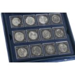 A DIAMOND JUBILEE QUEEN ELIZABETH II TWELVE CUPRO-NICKEL COIN SET