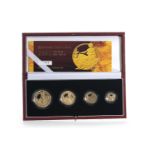 2005 GOLD PROOF BRITANNIA COLLECTION FOUR COIN SET