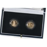 1997 GOLD PROOF BRITANNIA £10 COIN AND A LIBERTY $5 LADIES OF FREEDOM TWO COIN SET