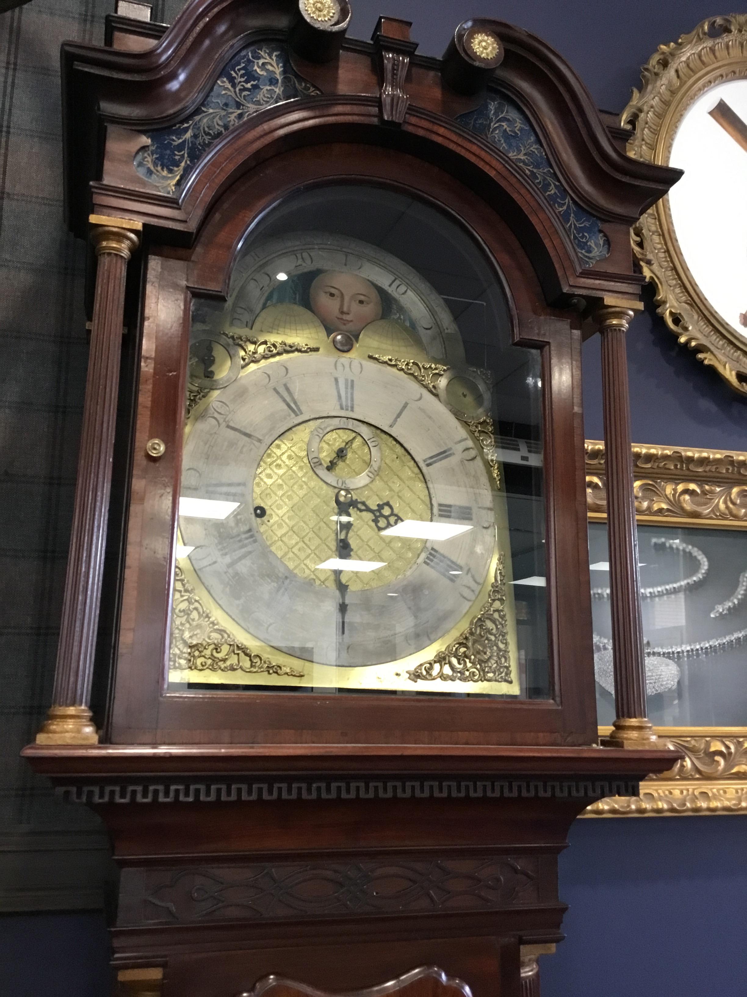 A LATE VICTORIAN MAHOGANY LONGCASE CLOCK - Image 2 of 2