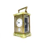 AN EARLY 20TH CENTURY CARRIAGE CLOCK