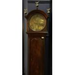 AN EARLY 19TH CENTURY MAHOGANY LONGCASE CLOCK