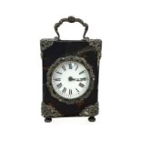 A LATE VICTORIAN TRAVELLING TIMEPIECE