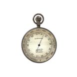 AN EARLY 20TH CENTURY POCKET BAROMETER BY J. WHITE