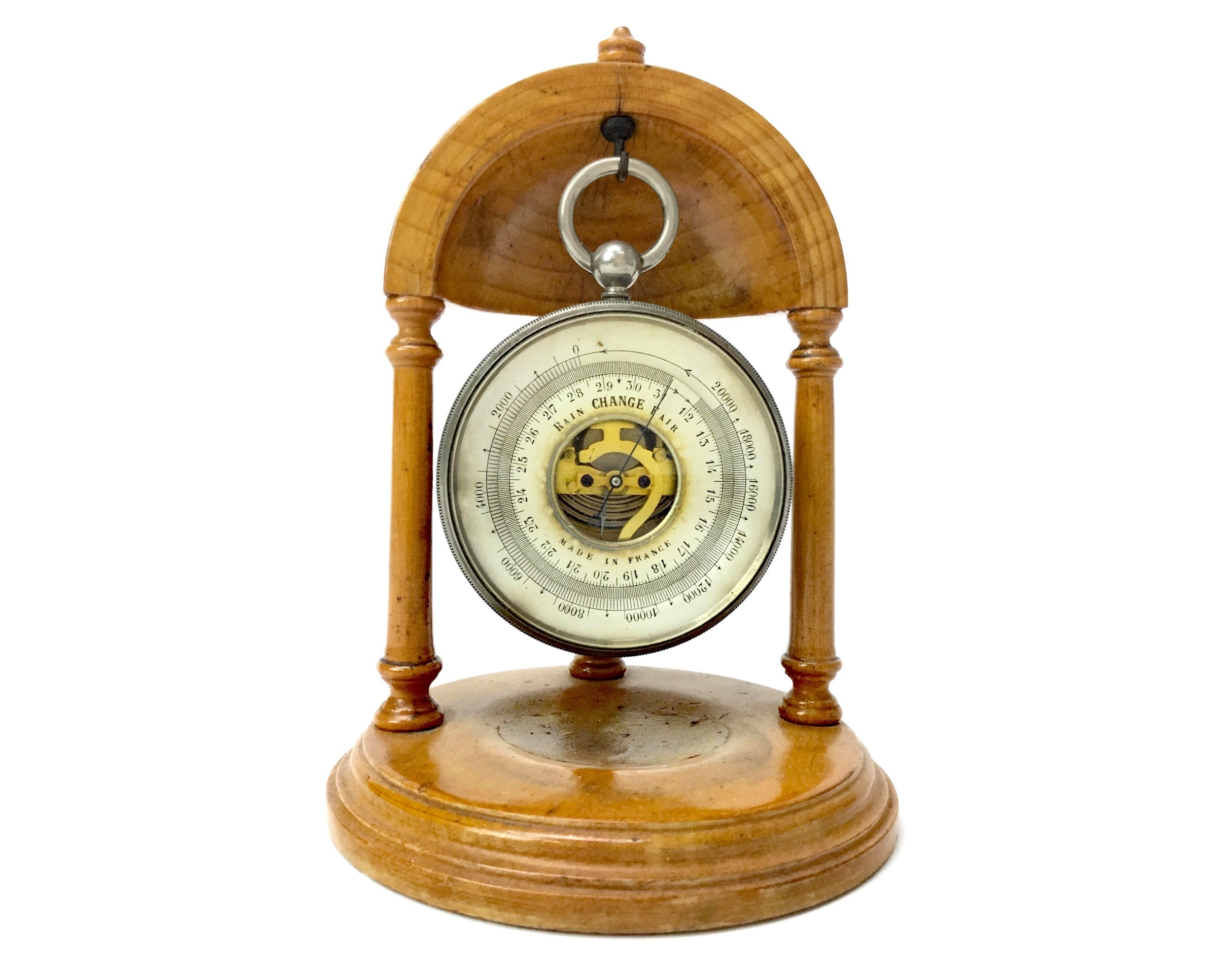 AN EARLY 20TH CENTURY FRENCH POCKET BAROMETER