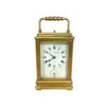 A LATE VICTORIAN CARRIAGE CLOCK BY CHARLES FRODSHAM