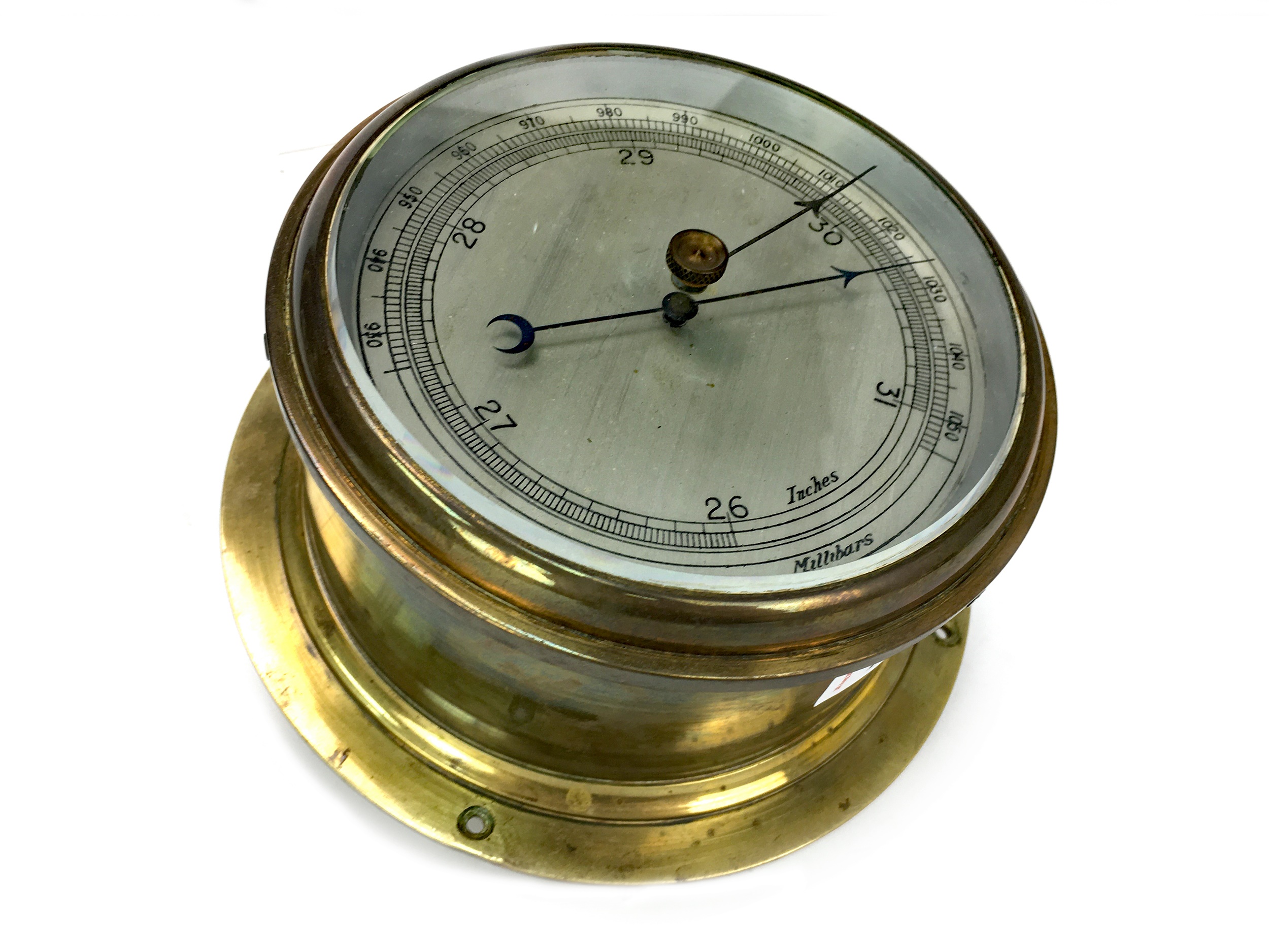 A MID-20TH CENTURY SHIP’S BULKHEAD BAROMETER