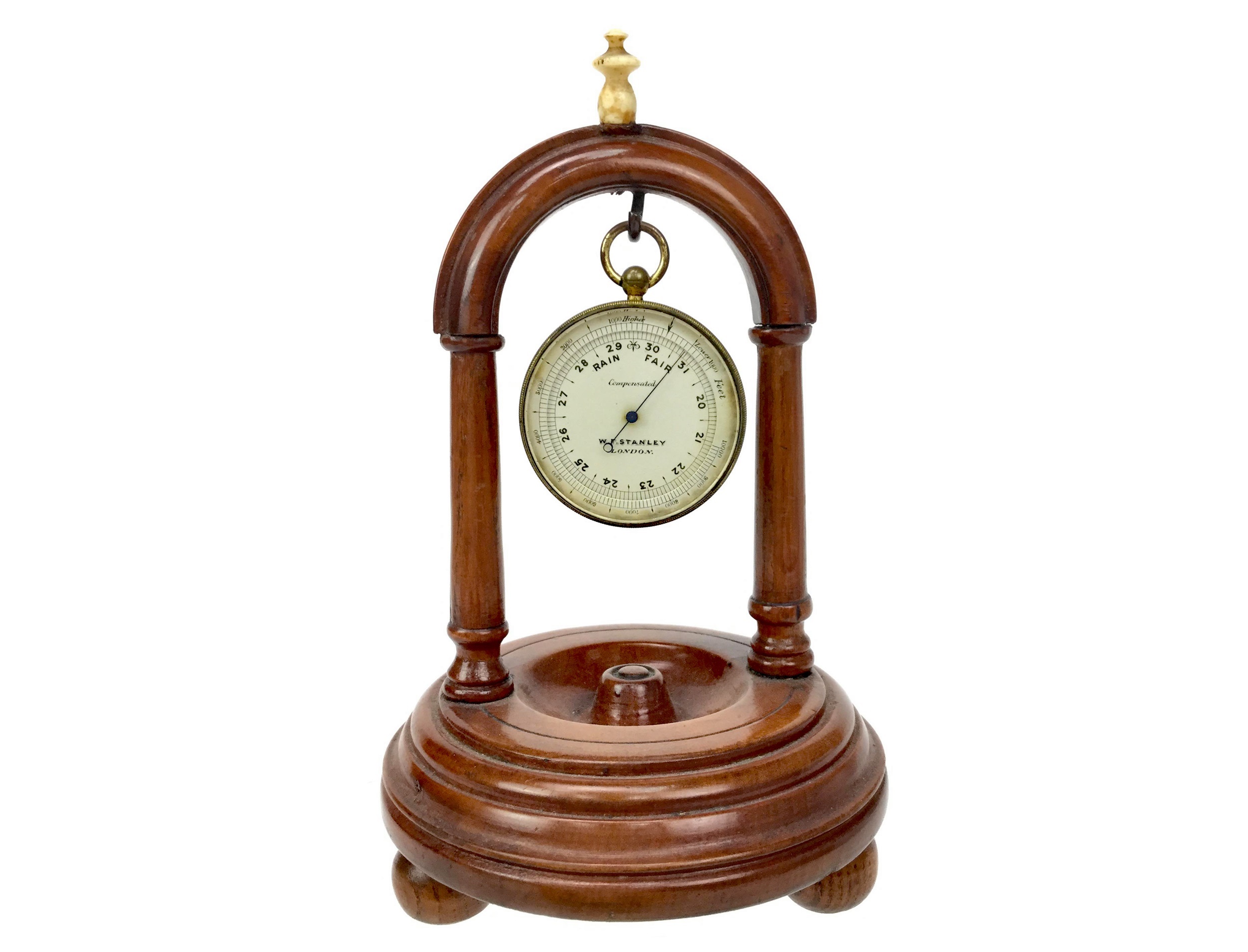 AN EARLY 20TH CENTURY POCKET BAROMETER BY W.F. STANLEY