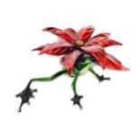 POINSETTIA, A BRONZE BY 'FROGMAN' TIM COTTERILL