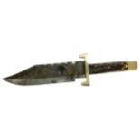 A LATE 19TH CENTURY BOWIE KNIFE