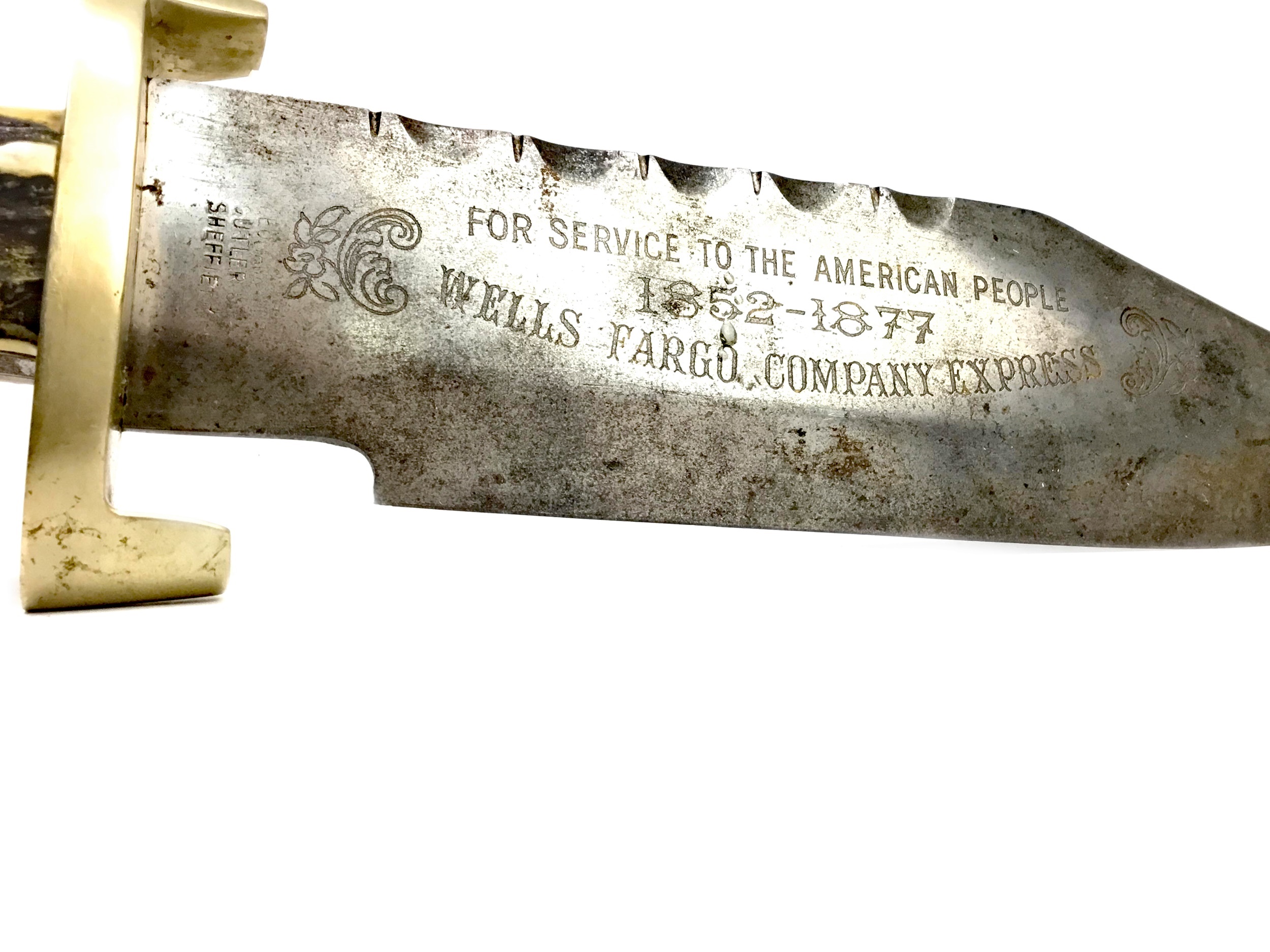 A LATE 19TH CENTURY BOWIE KNIFE - Image 3 of 3