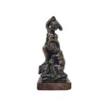 A 19TH CENTURY CLASSICAL BRONZE FIGURE GROUP