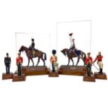 A COLLECTION OF THE SENTRY BOX PAINTED LEAD MODELS OF MILITARY FIGURES IN CEREMONIAL DRESS