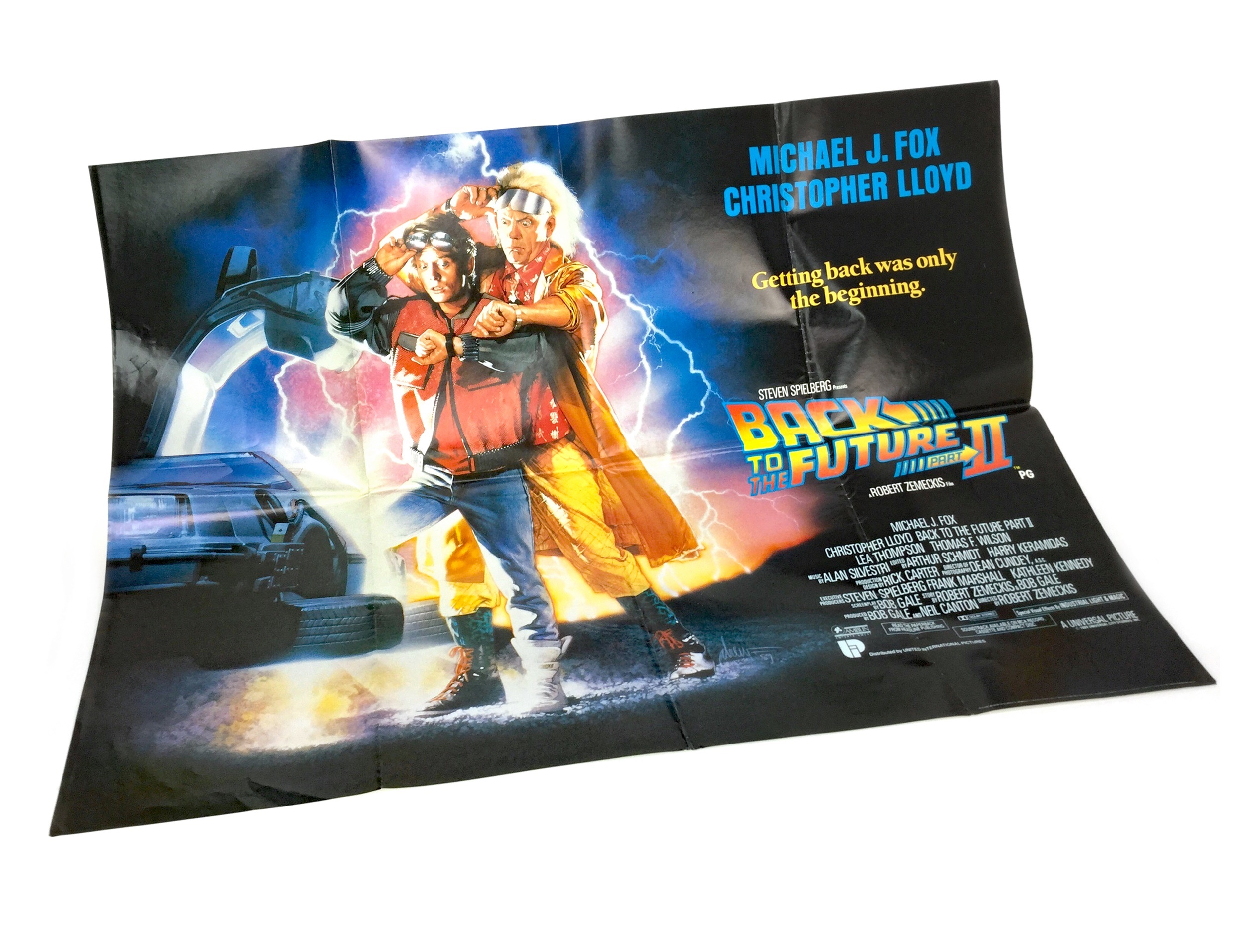 A BACK TO THE FUTURE II QUAD FILM POSTER