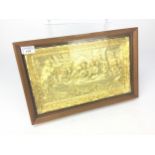 A MID-20TH CENTURY GILDED SPELTER PANEL OF THE LAST SUPPER