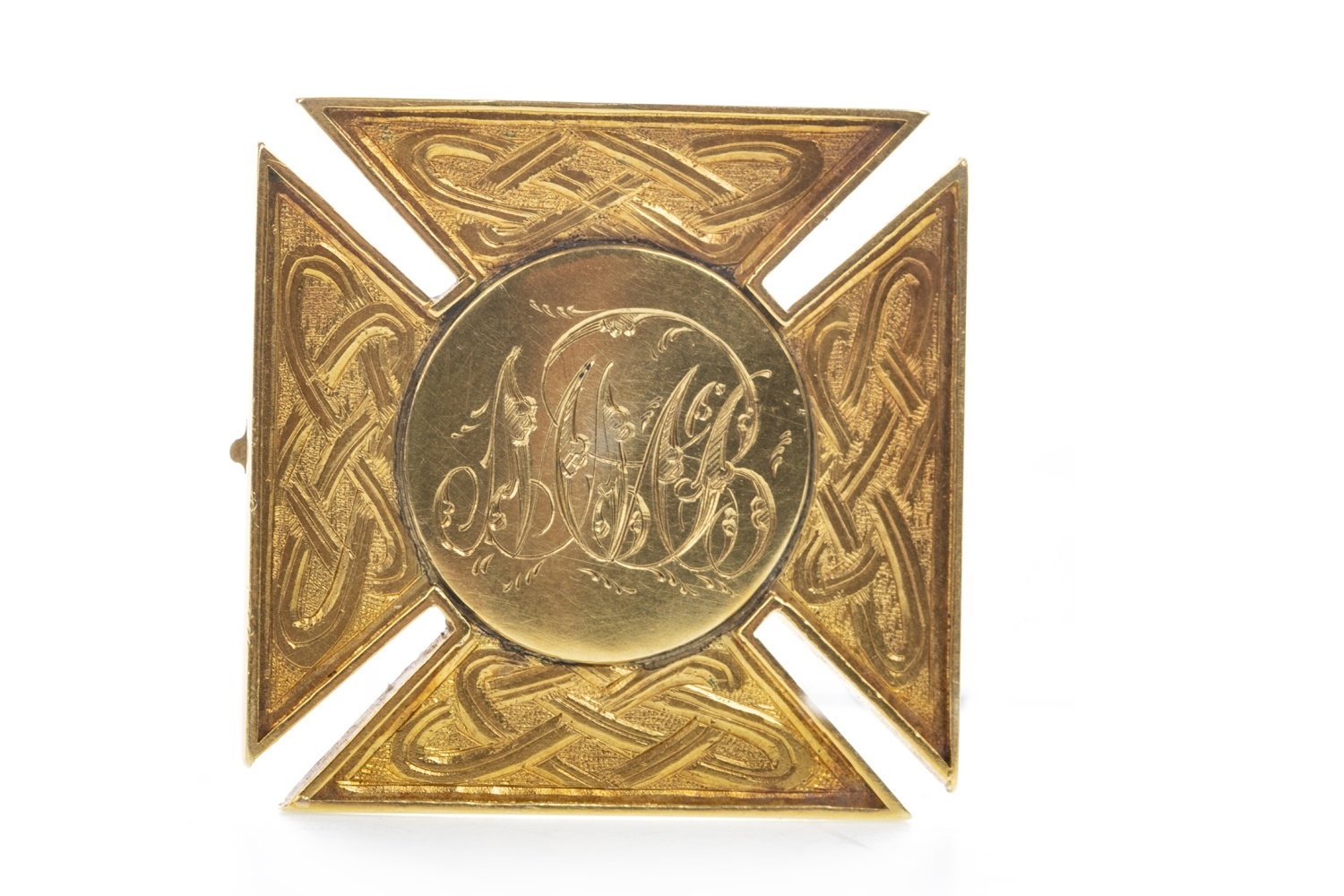 A VICTORIAN GOLD PLATED MEDAL WON BY J. MCBRIDE