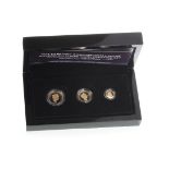 THE SAPPHIRE CORONATION JUBILEE SOVEREIGN THREE COIN PRESTIGE SET