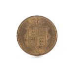 A QUEEN VICTORIA (1837 - 1901) GOLD HALF SOVEREIGN DATED 1859