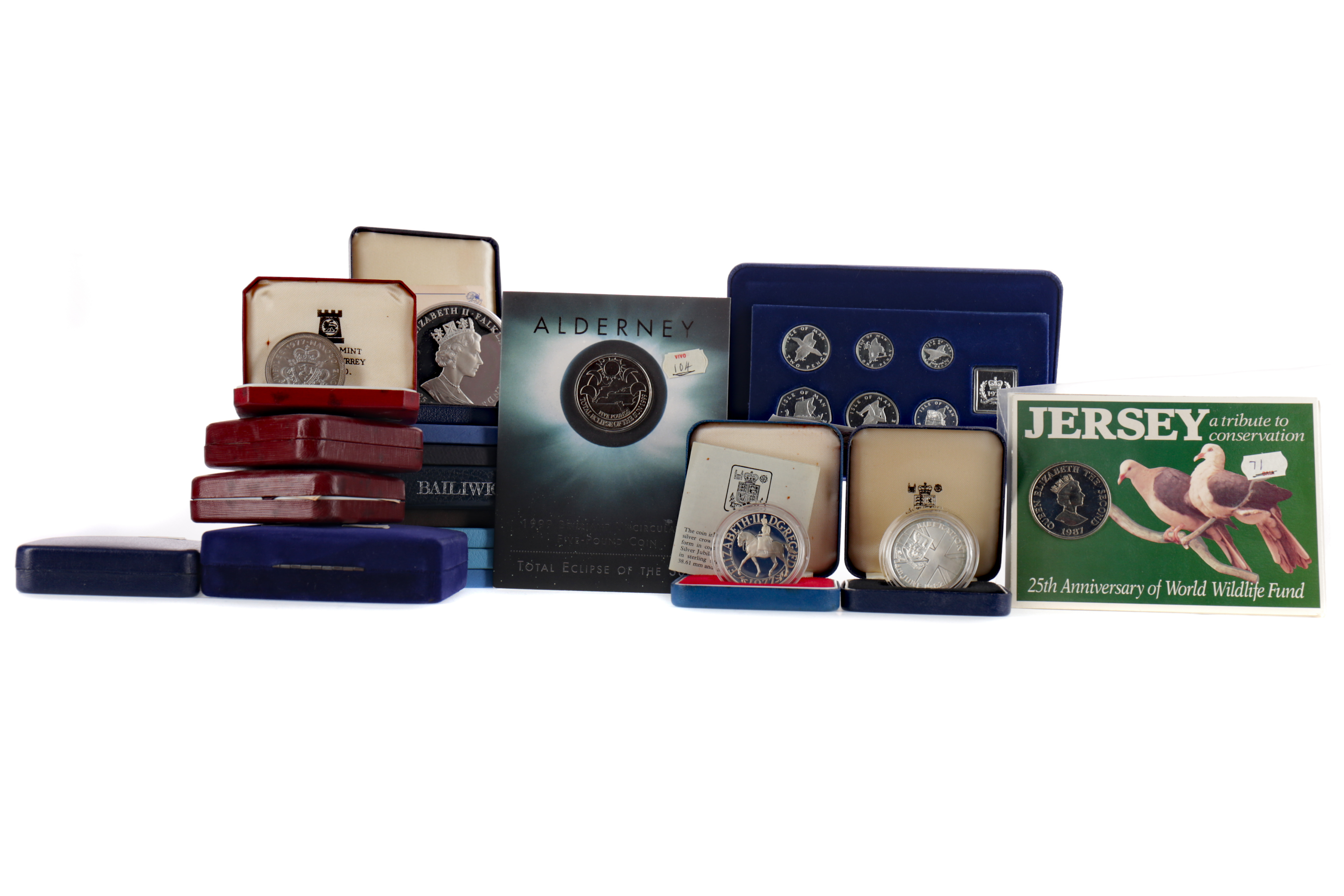 A COLLECTION OF CHANNEL ISLANDS PROOF SETS AND INDIVIDUAL COINS
