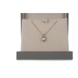 A DIAMOND SOLITAIRE PENDANT