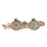 TWO LADY'S ROTARY NINE CARAT GOLD WRIST WATCHES