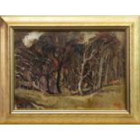 WEE WINTER WOOD, AN OIL BY JAMES WATT