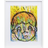 BOY IN CRAYON, A WAX CRAYON BY JL