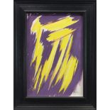 YELLOW STRUCTURE, A MIXED MEDIA BY WILLIAM GEAR