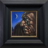 MOONLIGHT CONTEMPLATION, AN OIL BY PETER HOWSON
