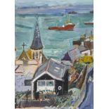 ST IVES, AN OIL BY LINDA WEIR