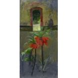 GARDEN DOOR, AN OIL BY FRED DUBERY