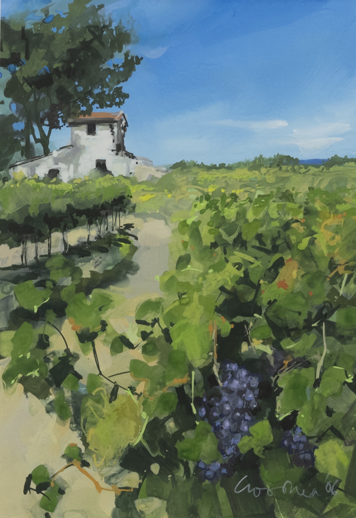 READY FOR HARVEST, A GOUACHE BY GILLIAN GOODHEIR - Image 2 of 2