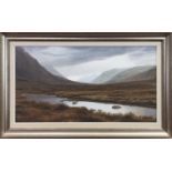 SCOTTISH HIGHLANDS, AN OIL BY IAN MCNAB