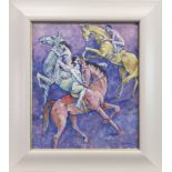 THE THREE HORSES, AN OIL BY JAMES GORMAN