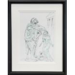 DAVID AND BATHSHEBA, A MIXED MEDIA BY PETER HOWSON