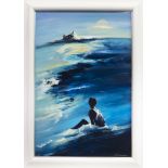 TIDES OF TIREE, AN ACRYLIC BY BILL BLACKWOOD