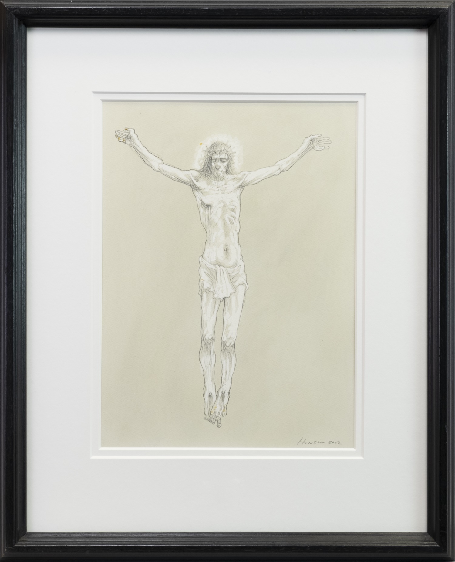 THE CRUCIFIXION, A MIXED MEDIA BY PETER HOWSON