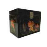 A LATE 19TH CENTURY CHINESE LACQUERED BOX