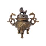 A 20TH CENTURY CHINESE BRONZE CENSER