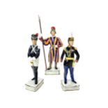 A LOT OF FIVE ROYAL WORCESTER PAPAL SERIES FIGURES