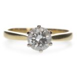 A DIAMOND SOLITAIRE RING