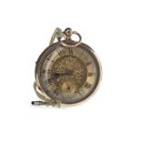 A NINE CARAT GOLD OPEN FACE KEY WIND POCKET WATCH