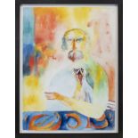 REQUIEM FOR MY FATHER, A WATERCOLOUR BY JOHN BELLANY