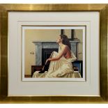 MODEL IN WHITE, A PRINT SIGNED BY JACK VETTRIANO