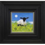 LONELY LAMB, AN OIL BY ROWENA LAING