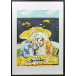 OLD MAN AND THE SEA I, A PRINT BY JOHN BELLANY