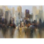 BAY SAILING II, NEW YORK, A GICLEE PRINT BY WILFRED LANG