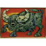 BULL II, A MIXED MEDIA BY STEWART BOWMAN JOHNSON