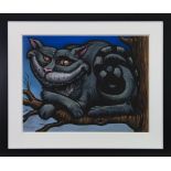 THE CAT THAT GOT THE CREAM, A PASTEL BY FRANK MCFADDEN