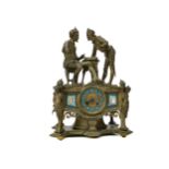 A LATE 19TH CENTURY FRENCH FIGURAL MANTEL CLOCK